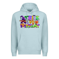 Blue Mist trick or treat gnome Premium Hoodie - CowGirlArtShop