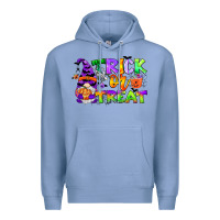 Colony Blue trick or treat gnome Premium Hoodie - CowGirlArtShop
