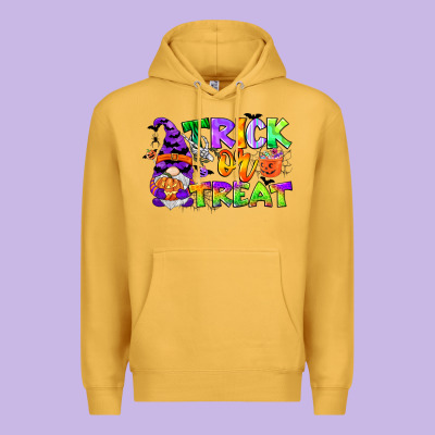 Trick Or Treat Gnome Premium Hoodie Designed By Cowgirlartshop