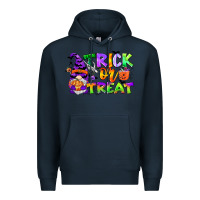 Navy trick or treat gnome Premium Hoodie - CowGirlArtShop