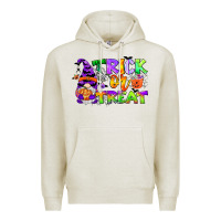 Oatmeal Heather trick or treat gnome Premium Hoodie - CowGirlArtShop