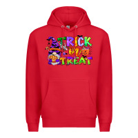 Red trick or treat gnome Premium Hoodie - CowGirlArtShop