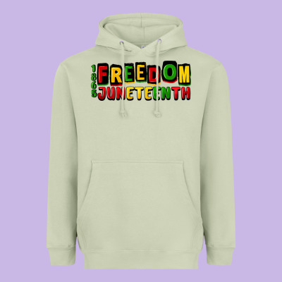 Freedom Juneteenth Heavyweight Hoodie Designed By Cowgirlartshop