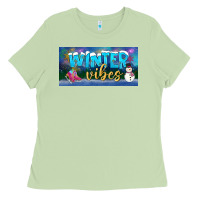 Matcha winter vibes license plate Ladies Tee - BundleAndBundleShop