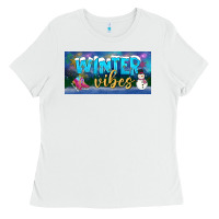 White winter vibes license plate Ladies Tee - BundleAndBundleShop