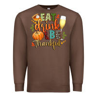 Chestnut eat drink and be thankful Premium Sweatshirt - CowGirlArtShop