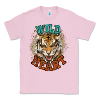 Bubblegum Pink wild heart tiger college western Classic Tee - NancyCooperArtShop