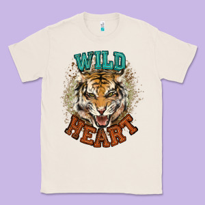 Wild Heart Tiger College Western Classic Tee Designed By Nancycooperartshop