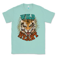 Seafoam wild heart tiger college western Classic Tee - NancyCooperArtShop