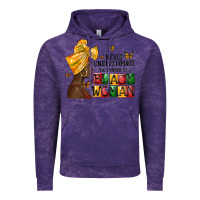 Cloud Purple never understimate the power of a black woman Vintage Hoodie - MaliasSmallBusiness