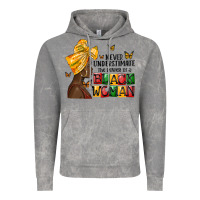 Cloud Rock never understimate the power of a black woman Vintage Hoodie - MaliasSmallBusiness