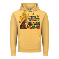 Vintage Mustard never understimate the power of a black woman Vintage Hoodie - MaliasSmallBusiness
