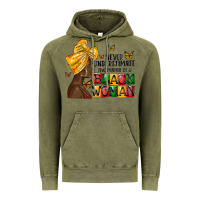 Vintage Olive never understimate the power of a black woman Vintage Hoodie - MaliasSmallBusiness