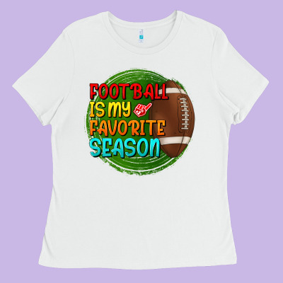 Football Is My Favorite Season Ladies Tee Designed By Bundleandbundleshop