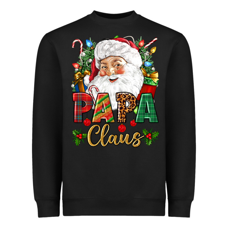 Papa Claus Christmas Heavyweight Sweatshirt by NancyCooperArtShop | Teevron