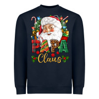 Navy Papa Claus Christmas Heavyweight Sweatshirt - NancyCooperArtShop