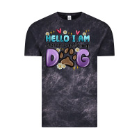 Cloud Black hello i am obsessed with my dog Vintage Tee - MaliasSmallBusiness