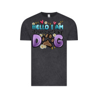 Vintage Black hello i am obsessed with my dog Vintage Tee - MaliasSmallBusiness
