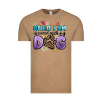 Vintage Coffee hello i am obsessed with my dog Vintage Tee - MaliasSmallBusiness