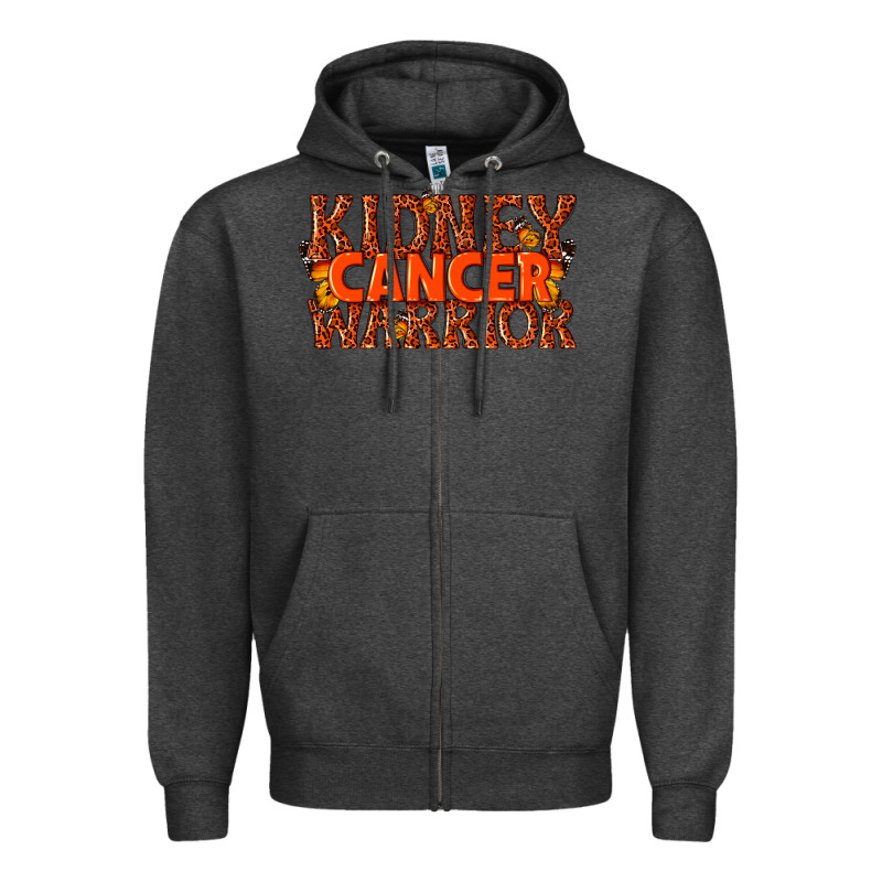 Kidney Cancer Warrior Zipper Hoodie by texasbilliewilder | Teevron