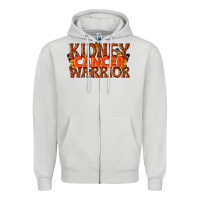 Dove Grey kidney cancer warrior Zipper Hoodie - texasbilliewilder