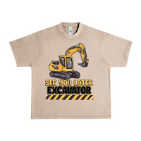 French Oak see you later excavator Urban Heavy Tee - MaliasSmallBusiness