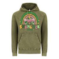 Vintage Olive shamrock cutie Vintage Hoodie - MaliasSmallBusiness