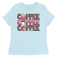 Baby Blue coffee coffee coffee Ladies Tee - AdoDesignShop