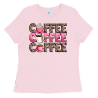 Bubblegum Pink coffee coffee coffee Ladies Tee - AdoDesignShop