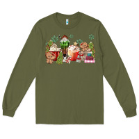 Army Green gingerbread coffee Long Sleeve Tee - MaliasSmallBusiness