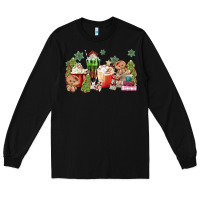 Black gingerbread coffee Long Sleeve Tee - MaliasSmallBusiness
