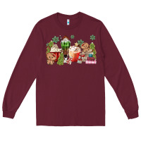 Burgundy gingerbread coffee Long Sleeve Tee - MaliasSmallBusiness