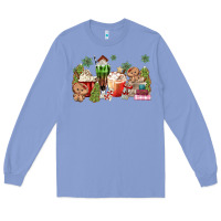 Colony Blue gingerbread coffee Long Sleeve Tee - MaliasSmallBusiness