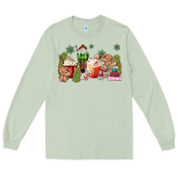 Matcha gingerbread coffee Long Sleeve Tee - MaliasSmallBusiness