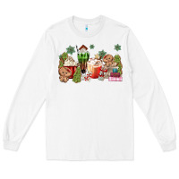 White gingerbread coffee Long Sleeve Tee - MaliasSmallBusiness