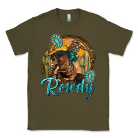 Army Green western rowdy Classic Tee - NancyCooperArtShop