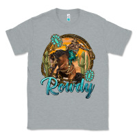 Heather Grey western rowdy Classic Tee - NancyCooperArtShop