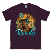 Plum western rowdy Classic Tee - NancyCooperArtShop