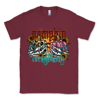 Burgundy Pumpkin Everything Classic Tee - CowhideDigitalArt