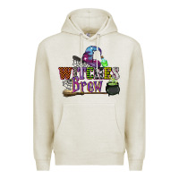 Oatmeal Heather witches brew Premium Hoodie - CowGirlArtShop