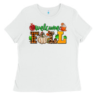 White welcome fall Ladies Tee - AdoDesignShop