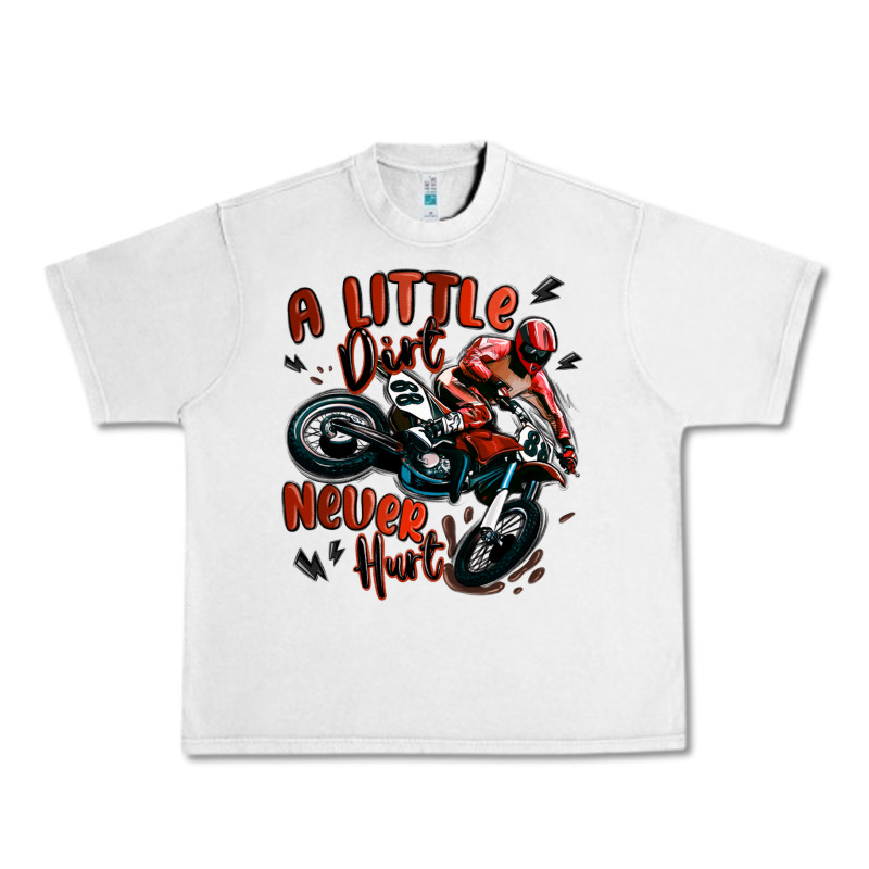 A Little Dirt Never Hurt Dirt Bike Urban Heavy Tee by MaliasSmallBusiness | Teevron