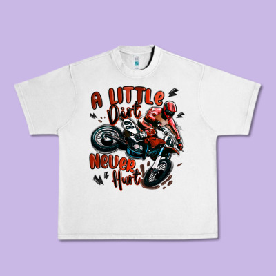 A Little Dirt Never Hurt Dirt Bike Urban Heavy Tee Designed By Maliassmallbusiness