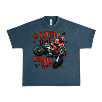 Midnight Navy a little dirt never hurt dirt bike Urban Heavy Tee - MaliasSmallBusiness