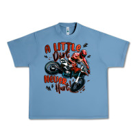 Pebble Blue a little dirt never hurt dirt bike Urban Heavy Tee - MaliasSmallBusiness