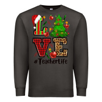 Smoke love teacher life christmas Premium Sweatshirt - CowGirlArtShop