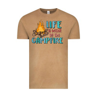 Vintage Camel life is better by the campfire Vintage Tee - MaliasSmallBusiness
