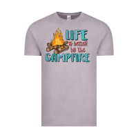 Vintage Zinc life is better by the campfire Vintage Tee - MaliasSmallBusiness