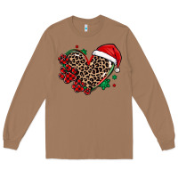 Toasted Coconut christmas paw heart Long Sleeve Tee - MaliasSmallBusiness