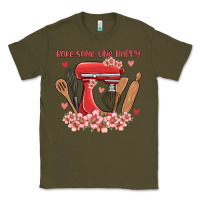 Army Green bake same one happy Classic Tee - MaliasSmallBusiness